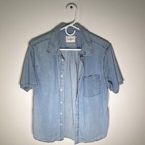 Goodfellow & Co Light Blue Denim Button-Up Shirt